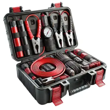 Car Emergency Kit with Jumper Cables